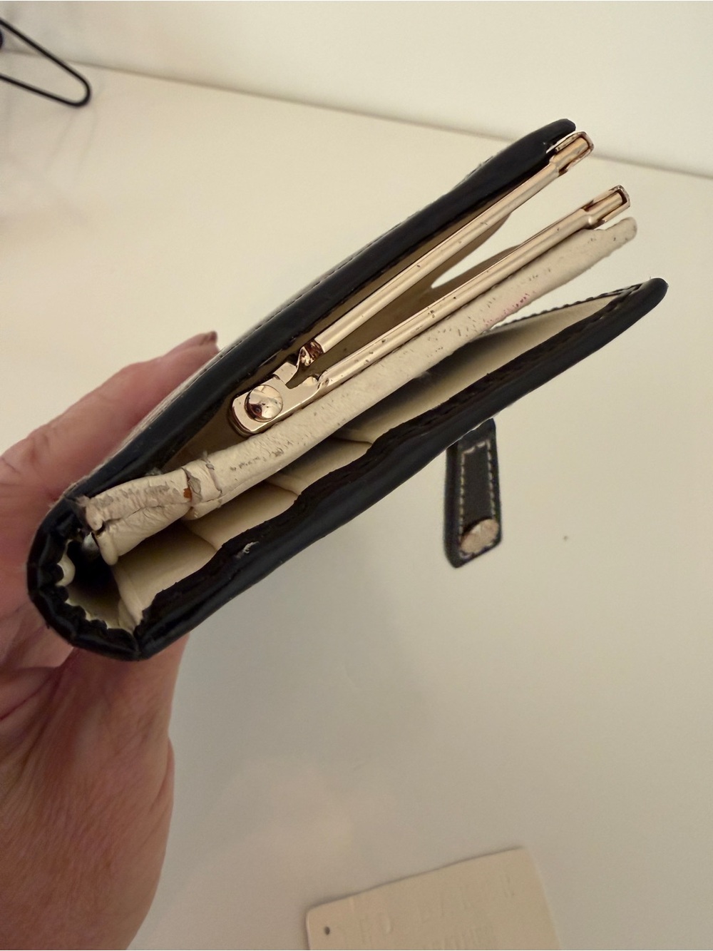 TED BAKER Black Patent Matinee Wallet - Picture 11 of 12